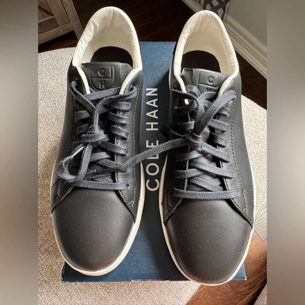 Cole Haan Grandpro Tennis - Black and White Sneaker